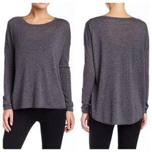 Vince Wool Cashmere Lightweight Gray Sweater Scoop Neck S